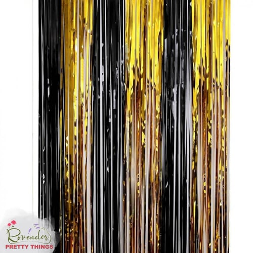 ستارة حفلات- أسود مع ذهبي