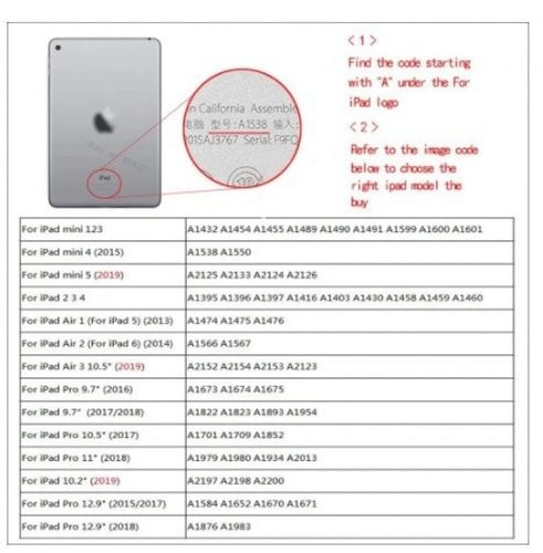 كفرات ايباد 9, 8, 7 (2021 - 2019 )
