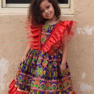 فستان المودرن المطرز