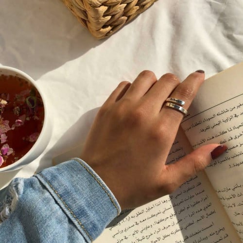 خاتم ملفوف الاسم و التاريخ