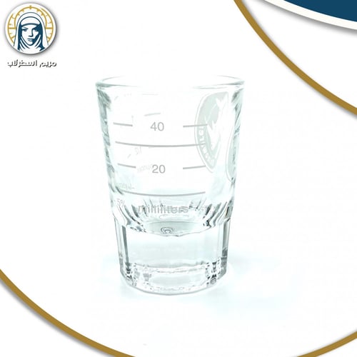 Rhino Round Shot Glass 2oz lined كوب اسبرسو رينو 6...
