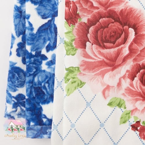 10064 طقم مفرش وفوطة مورد