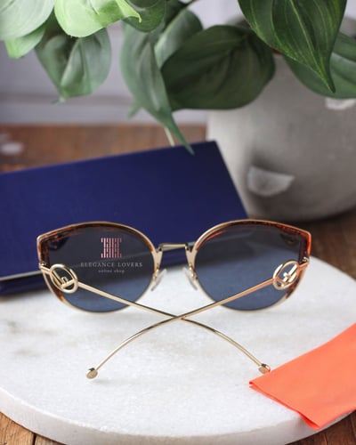 نظارة شمسية نسائية ماركة فندي - Blue Cat Eye