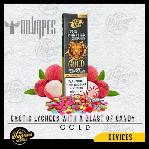 سحبة سيجارة جاهزة النمر الوردي جولد Dr. Vapes Gold...