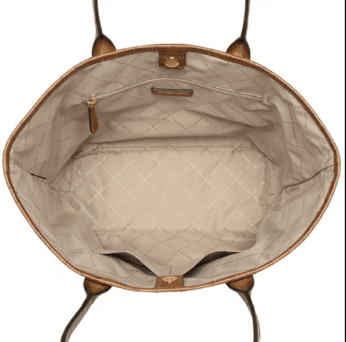 حقيبة مايكل كورس قماش وجلد بطبعات التمساح