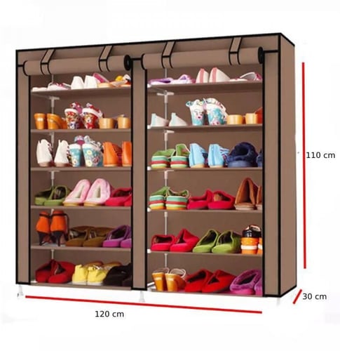 خزانة احذية قماش, دولاب جزم بمقاس 120*30*110سم, خز...
