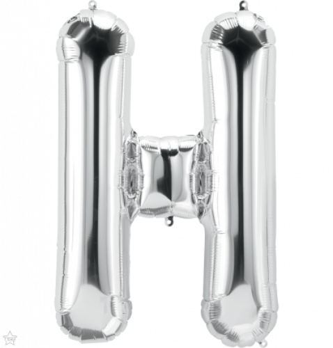 FOIL LARGE LETTER SILVER (عدد 5 قطع) H