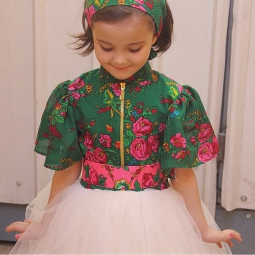 فستان التول الشعبي