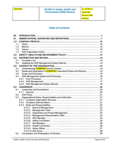 ISO 45001 Kit - SHE Manual
