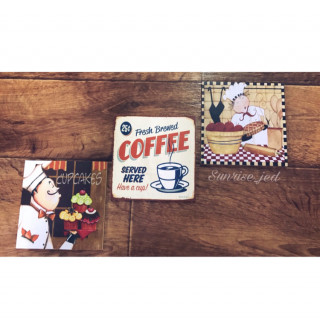 3 لوحات خشبية للمطبخ