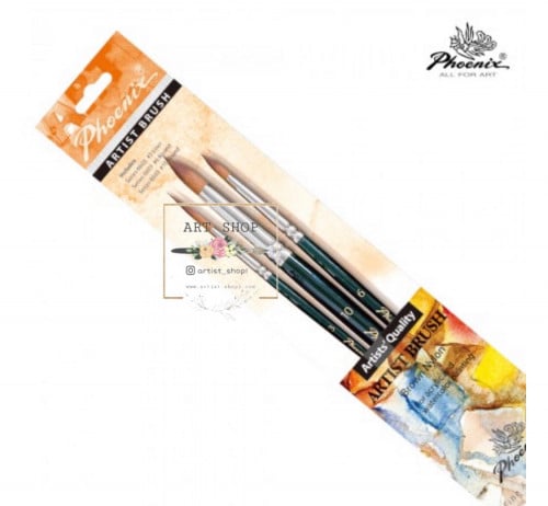 3 فرش دائرية من فونكس للإكريليك والمائي