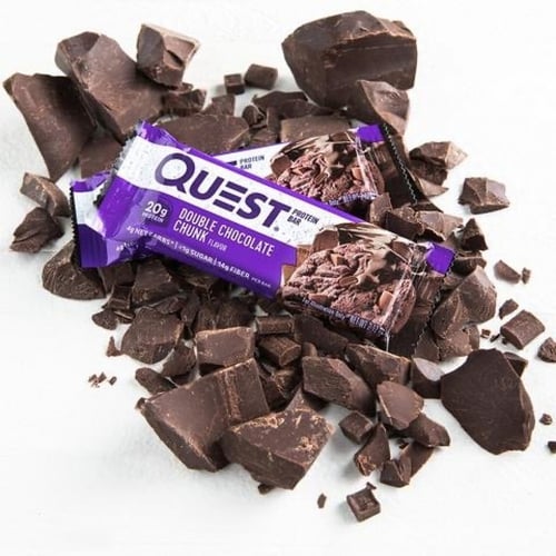 كويست كيتو بار - دبل شوكلت - قليل الكارب وخالي من...