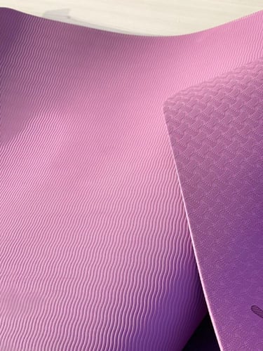 non-slip TPE Yoga Mat Single Color with Position L...
