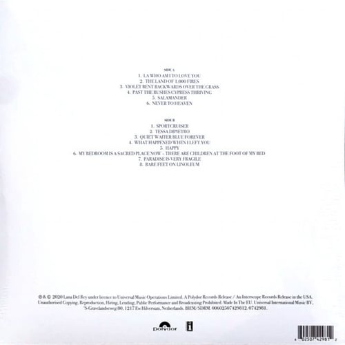 Lana Del Rey ‎- Violet Bent Backwards Over The Gra...