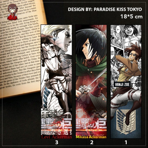 ATTACK ON TITAN BOOK MARK -2
