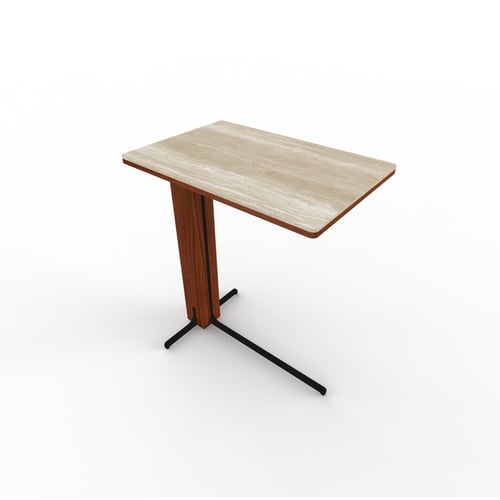 طاولة خدمة + لوح تقديم (H6T) نوع السطح Geo Crema