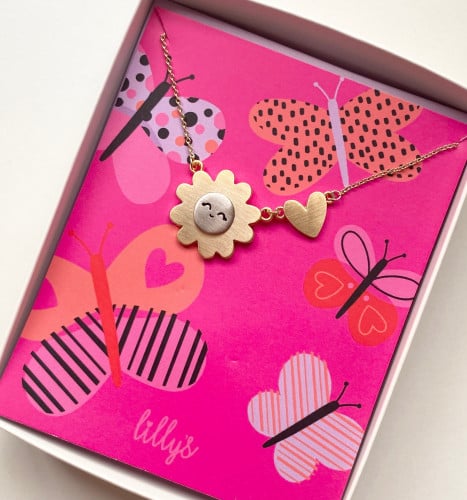 سلسال بلوسومز فضي