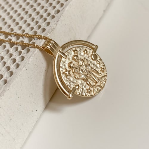 سلسلة برج الجوزاء, من الفضة الاسترليني عيار 925 مط...