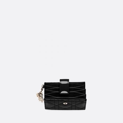 MINI LADY DIOR WALLET Black