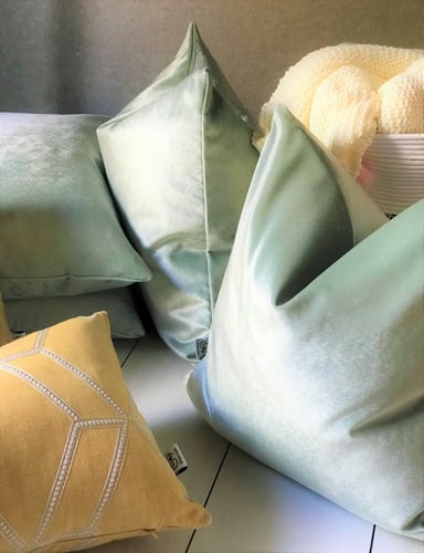 غطاء وسادة ميستو مخمل ضبابي