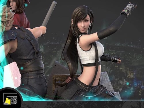 Final Fantasy VII - Cloud Strife, Tifa Lockhart, A...