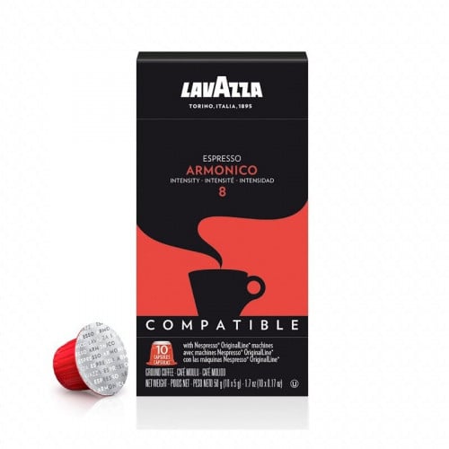 كبسولات قهوة اسبرسو ارمونيكو من لافازا 10 كبسولات
