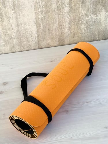non-slip TPE Yoga Mat Two Colors with Position Lin...