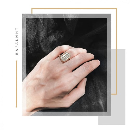 خاتم ملكي - فضه ايطالي عيار 925 - تُصمم على الطلب...