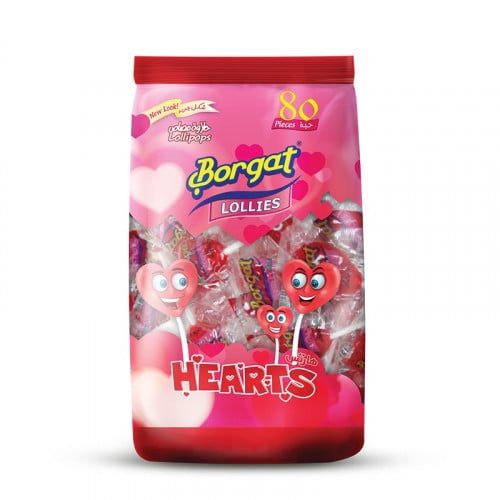 مصاص بورقات قلوب 80حبة