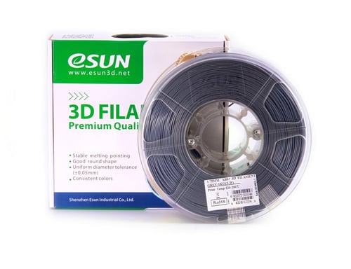 eSUN ABS+ (Grey) 3D Filament 1.75Ø, 1kg