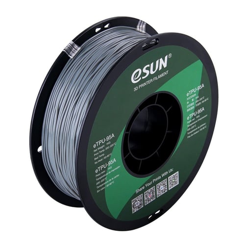 eSUN eTPU-95A (Grey) 3D Filament 1.75Ø, 1kg