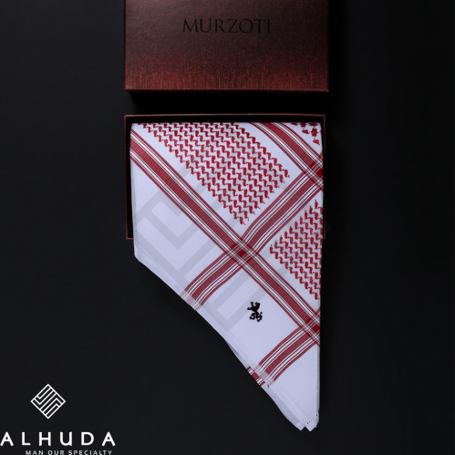 شماغ مرزوتي أحمر SM0R3