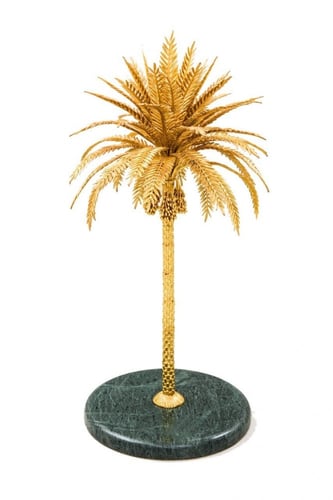 مجسم نخلة ذهبية 50 سم