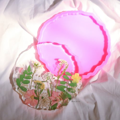 geode coaster mold قالب ريزن جيود كوستر