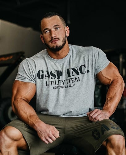 GASP BASIC UTILITY TEE - GREY