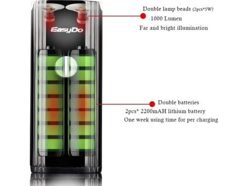 انارة دراجة هوائية قوية EasyDo أمامية 1000 لومين