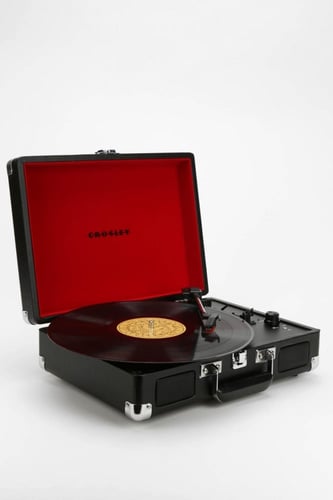 Crosley Record Black and Red