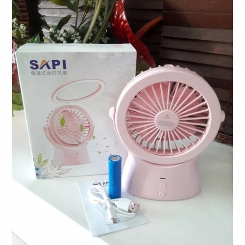 مروحة 3 سرعات مزودة باضائة LED