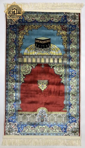 سجادة كالحرير فاخرة - أحمر