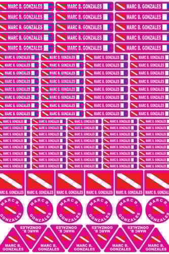 ملصق لمعدات الغوص Diving label