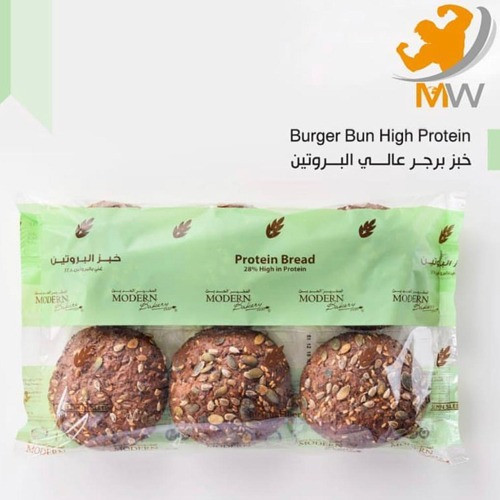 خبز البرجر عالي البروتين