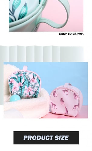 حقيبة مستحضرات تجميل- 13×9×19 سم