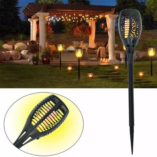 مصباح شعلة خارجي 96 LEDs مقاوم للماء بإضاءة وميض ا...