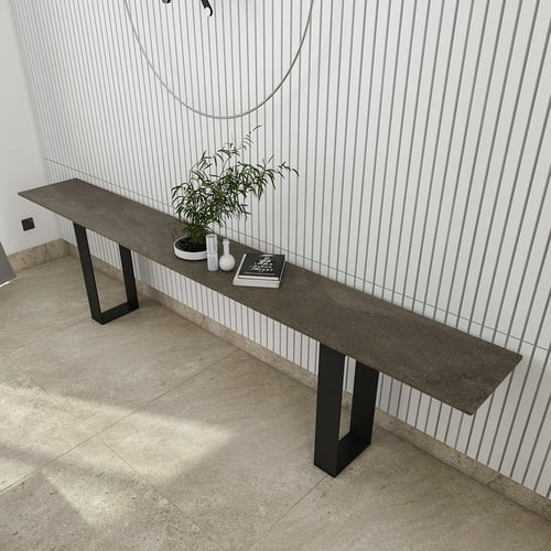 طاولة طعام (A1) + طاولة جانبية (A2) نوع السطح Vint