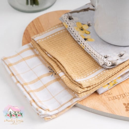 0979 طقم مفارش الورود الصفراء