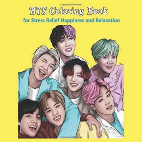 دفتر تلوين للاسترخاء بي تي اس-BTS Coloring book