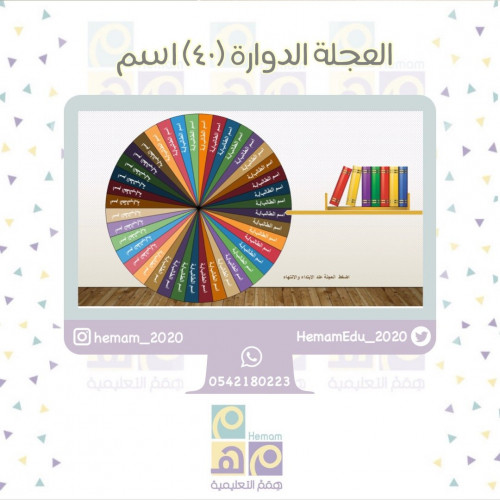 ‏لعبة العجلة الدوارة (40 اسم)