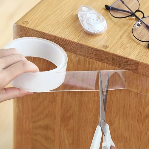 دبل تيب لاصق جهتين شفاف عريض Double Sided Tape 3M...