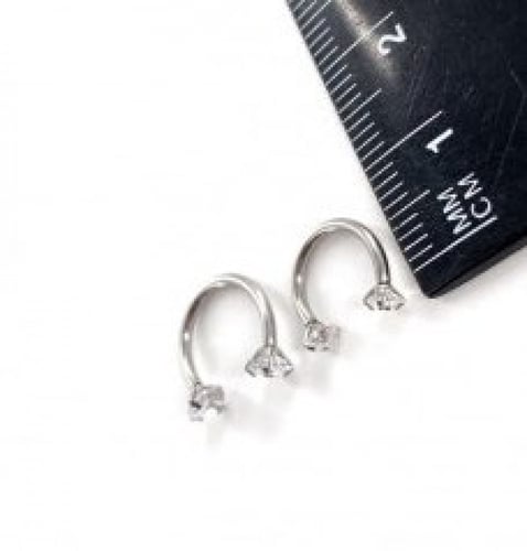 16g Crystal Horseshoe