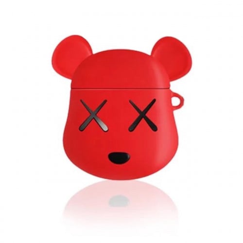 غلاف حماية لسماعة أبل إير بودز احمر (الجيل الأول و...